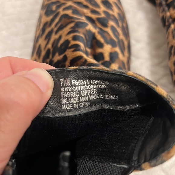 Born Animal Leopard Print Womens Ankle Boots Size 7.5 M NEW - Picture 9 of 10